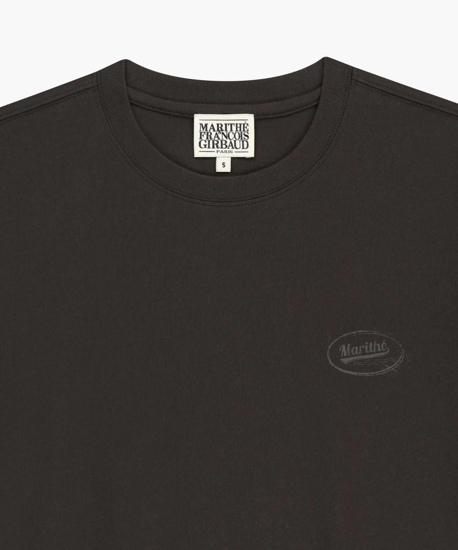 Marithe & Francois Girbaud - [Pre-order – Ships 25 Jun] Vintage Logo Typo Tee (Brown) product image 8 | TRAB K-Fashion Australia
