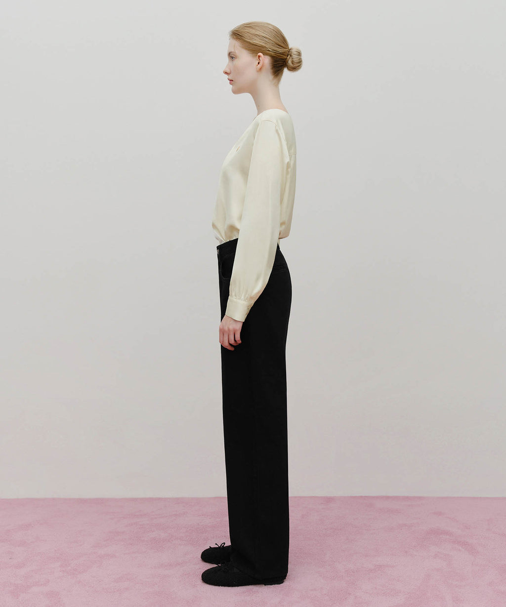 Marithe & Francois Girbaud - Skirt Layered Denim Pants (Black) product image 8 | TRAB K-Fashion Australia