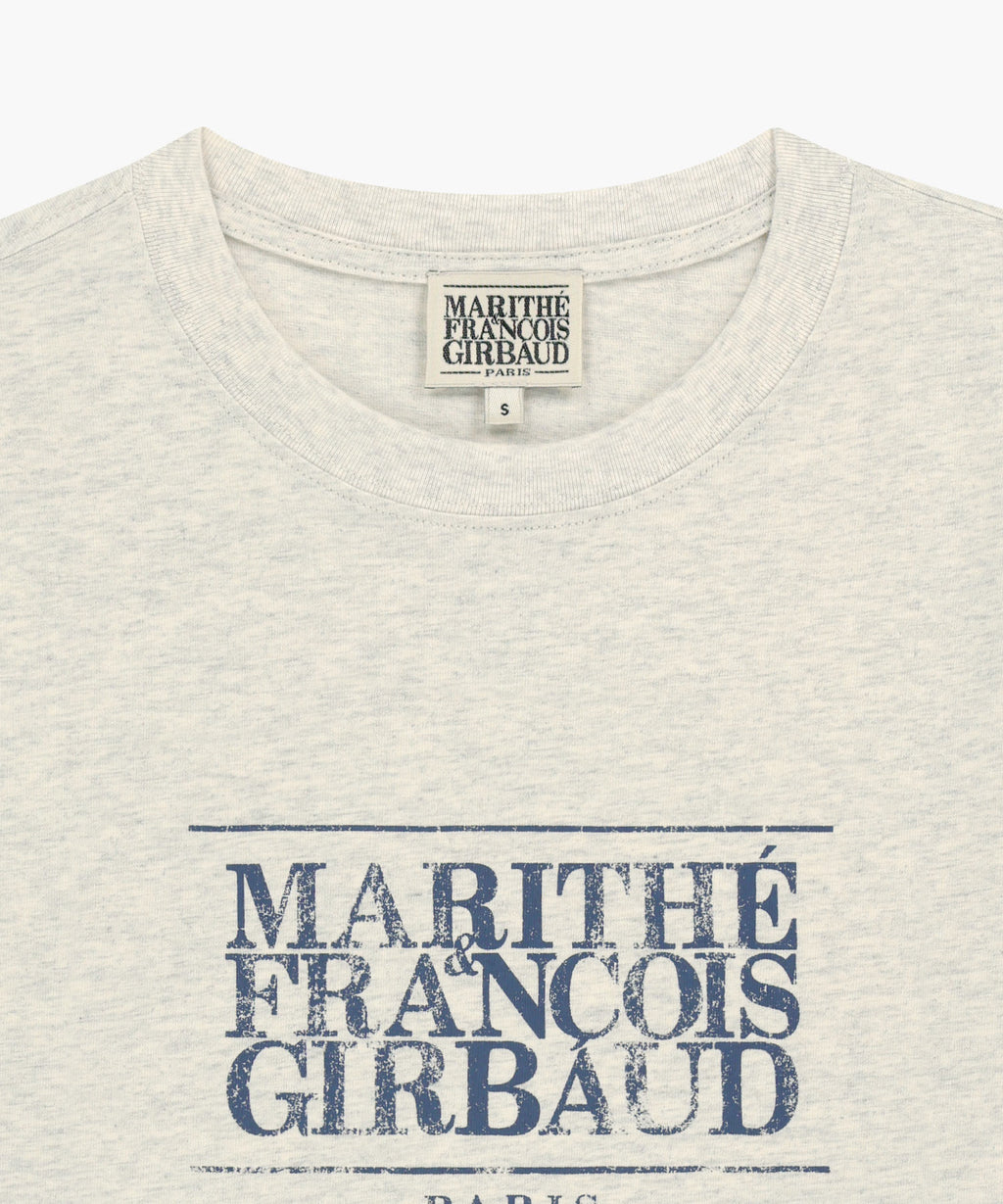 Marithe & Francois Girbaud - Crack Classic Logo Long Sleeve Tee (Oatmeal) product image 8 | TRAB K-Fashion Australia