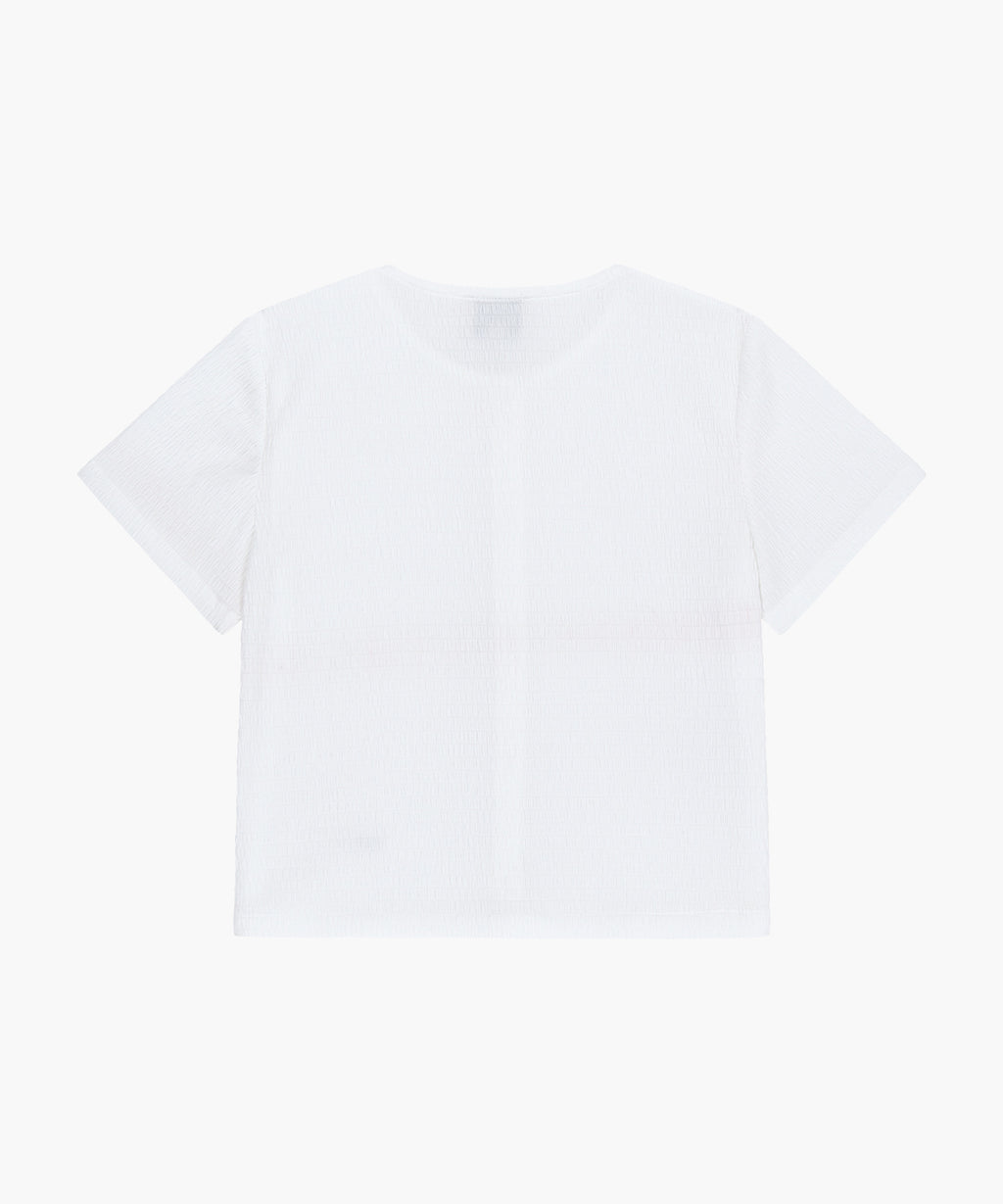 Marithe & Francois Girbaud - Crinkle Sleeveless + Cardigan Set (White) product image 8 | TRAB K-Fashion Australia