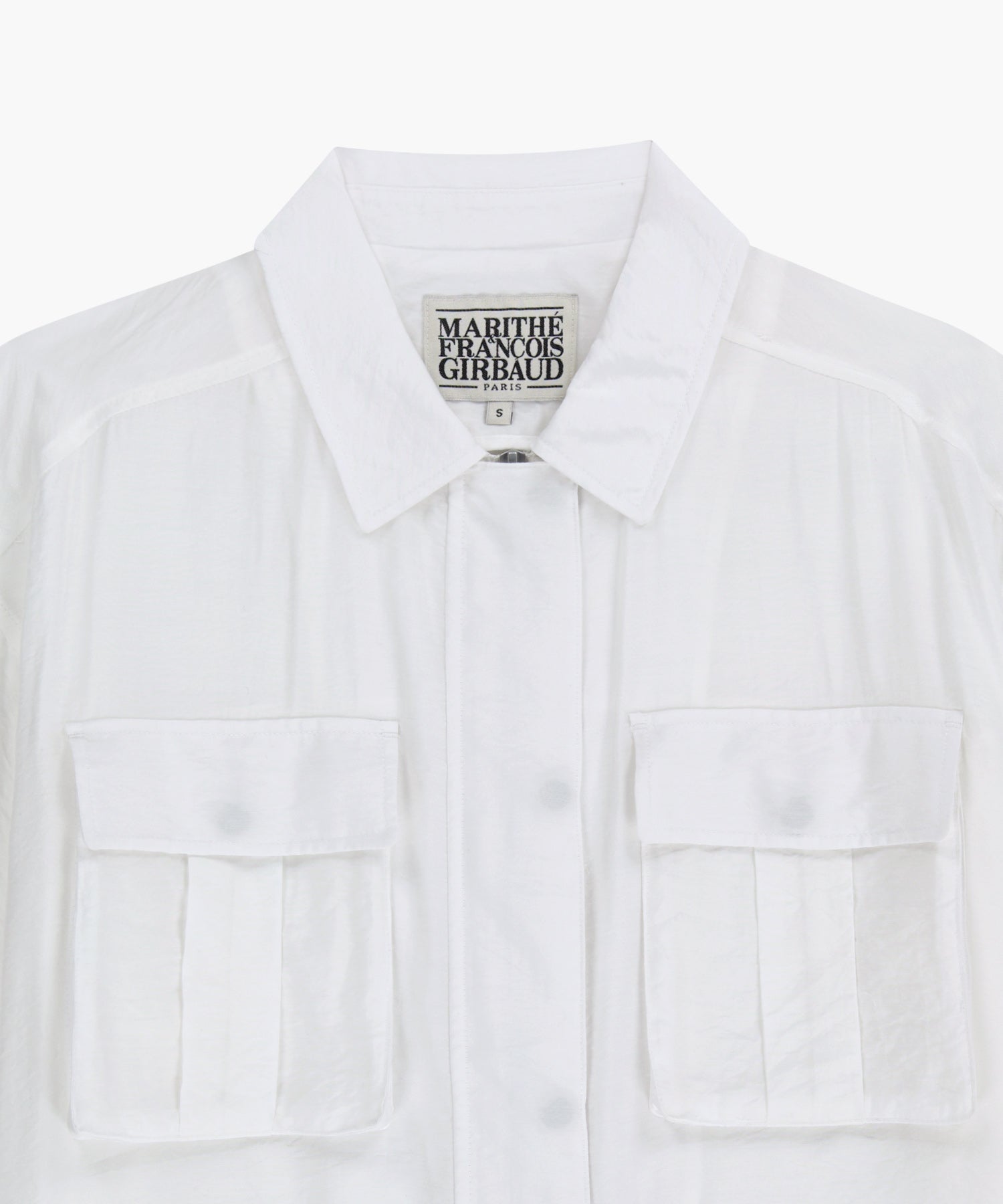 Marithe & Francois Girbaud - Crop Sheer Jacket (White) product image 8 | TRAB K-Fashion Australia