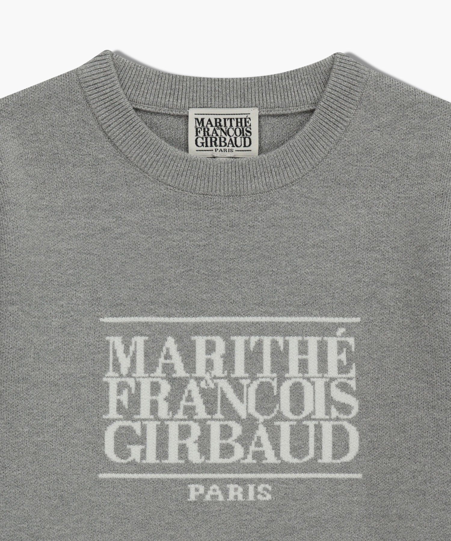 Marithe & Francois Girbaud - Classic Logo Crop Knit (Melange Gray) product image 8 | TRAB K-Fashion Australia