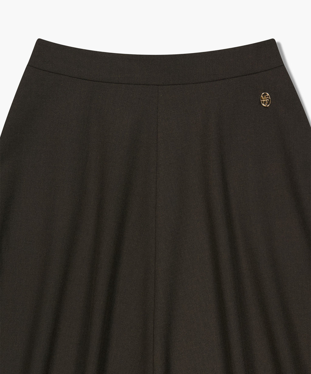 Marithe & Francois Girbaud - Long Flare Skirt (Brown) product image 8 | TRAB K-Fashion Australia