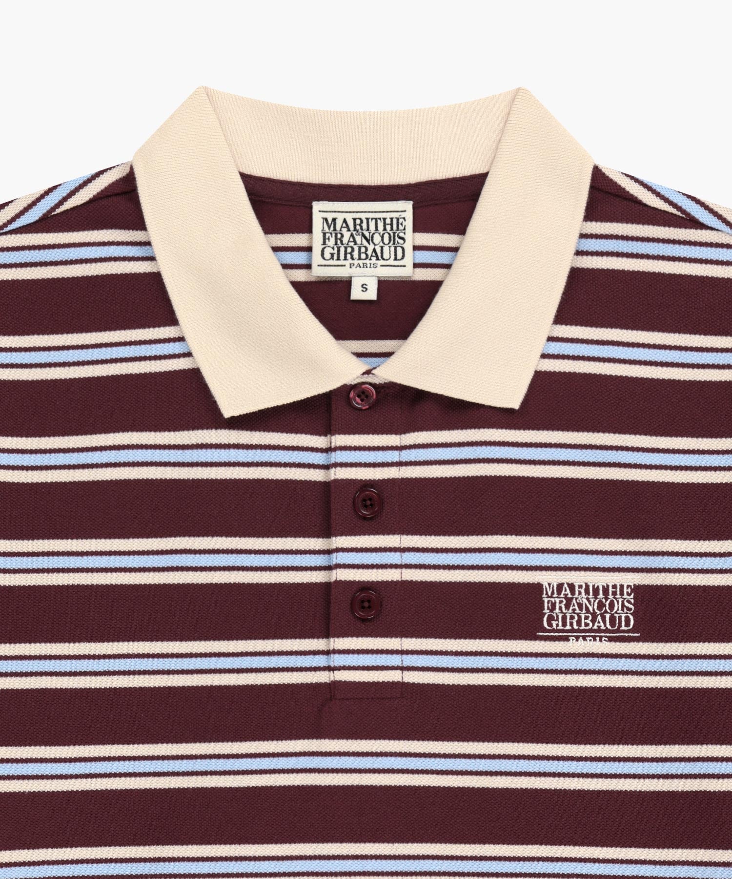 Marithe & Francois Girbaud - Small Classic Logo Pk Collar Tee (Stripe) product image 11 | TRAB K-Fashion Australia