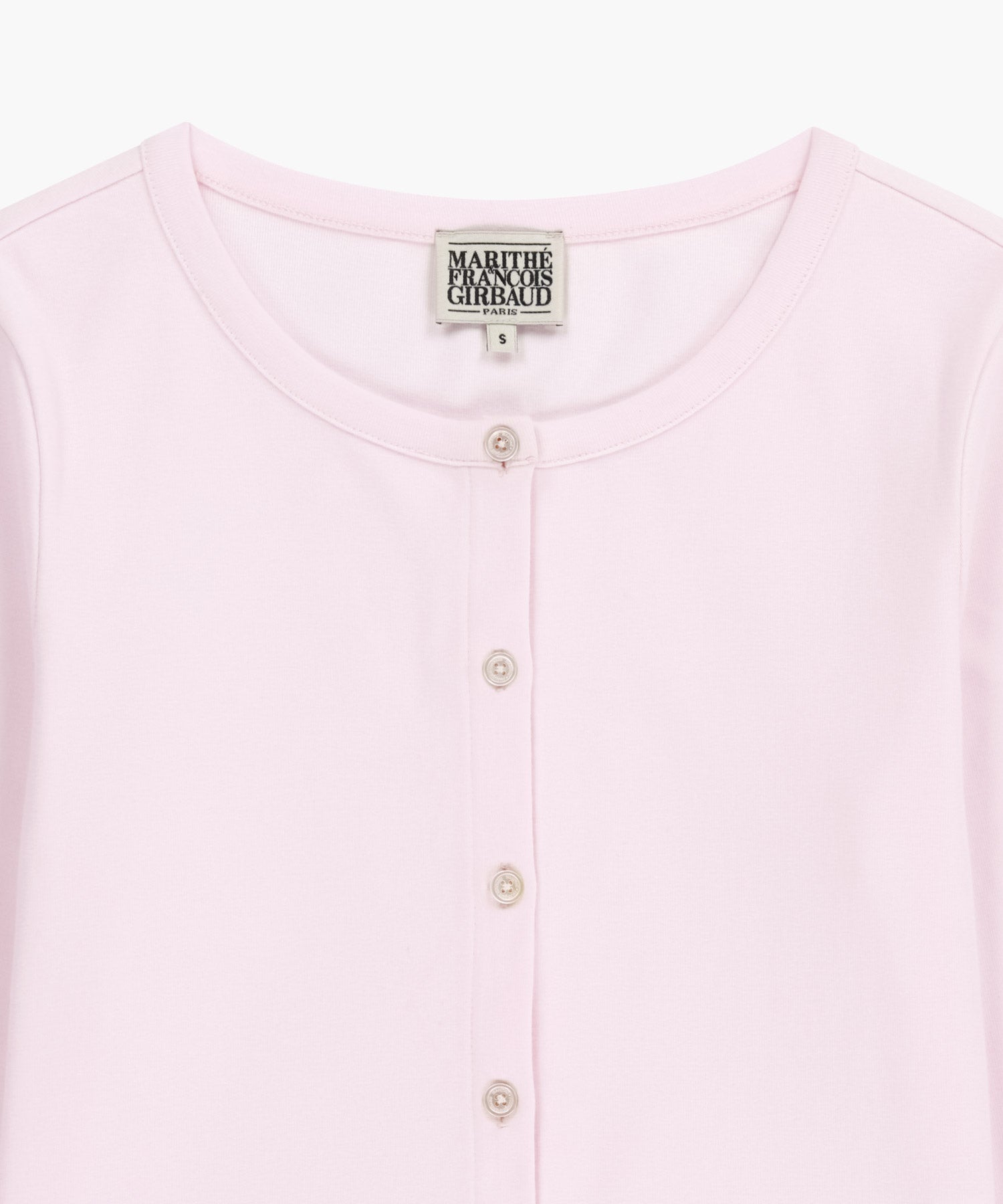 Marithe & Francois Girbaud - Basic Cotton Cardigan (Light Pink) product image 8 | TRAB K-Fashion Australia