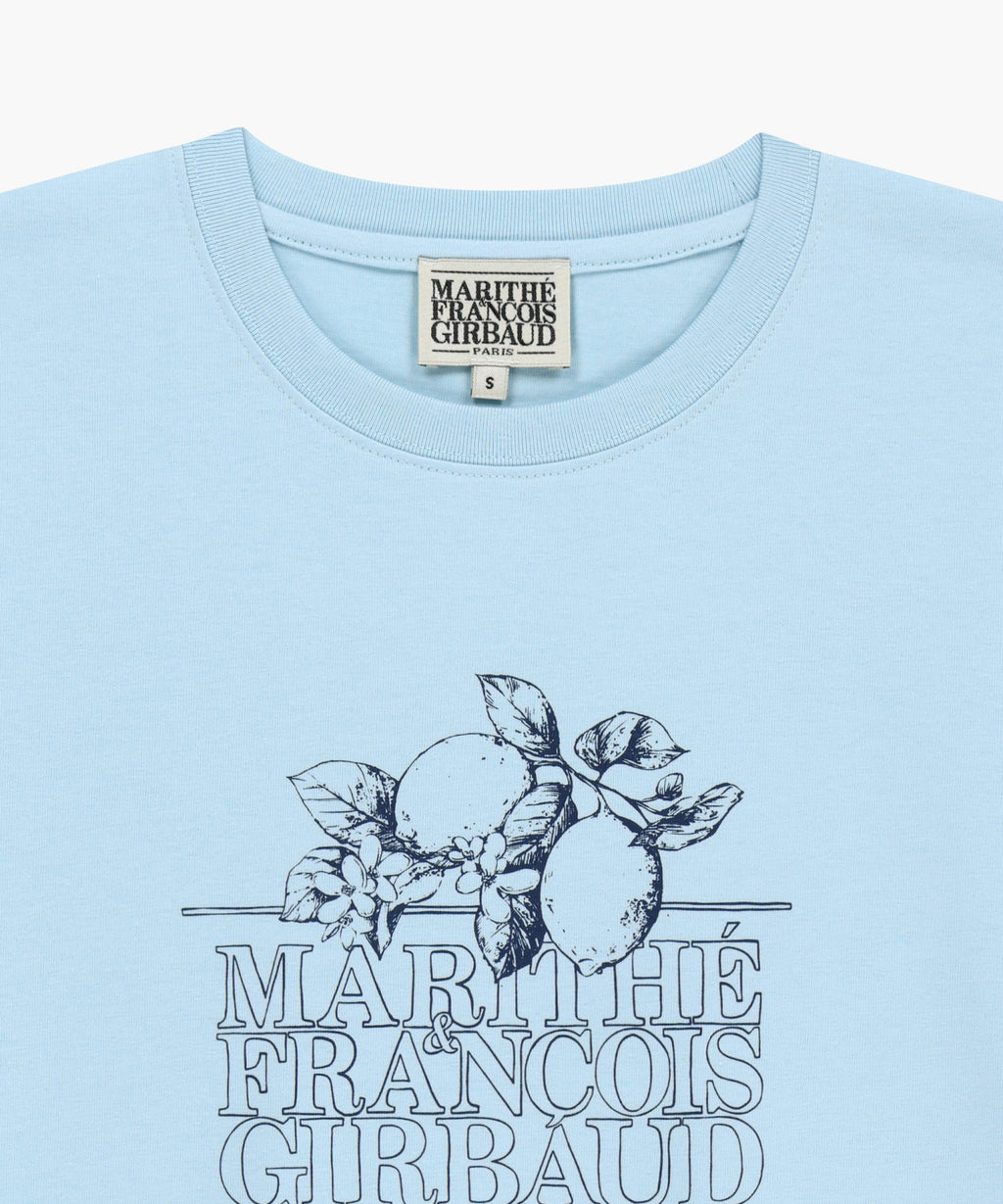 Marithe & Francois Girbaud - Aerocool Lemon Classic Logo Tee (Ice Blue) product image 8 | TRAB K-Fashion Australia