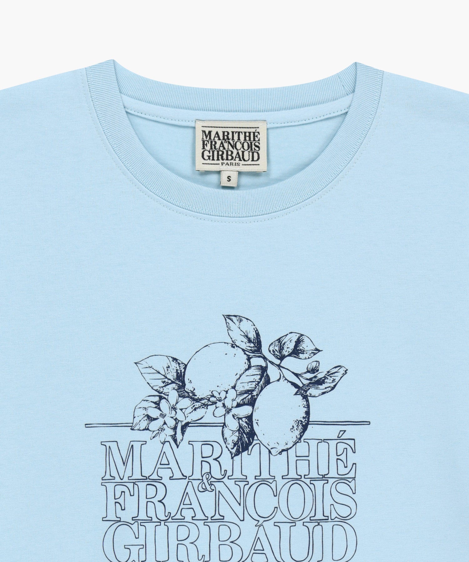 Marithe & Francois Girbaud - Aerocool Lemon Classic Logo Tee (Ice Blue) product image 8 | TRAB K-Fashion Australia