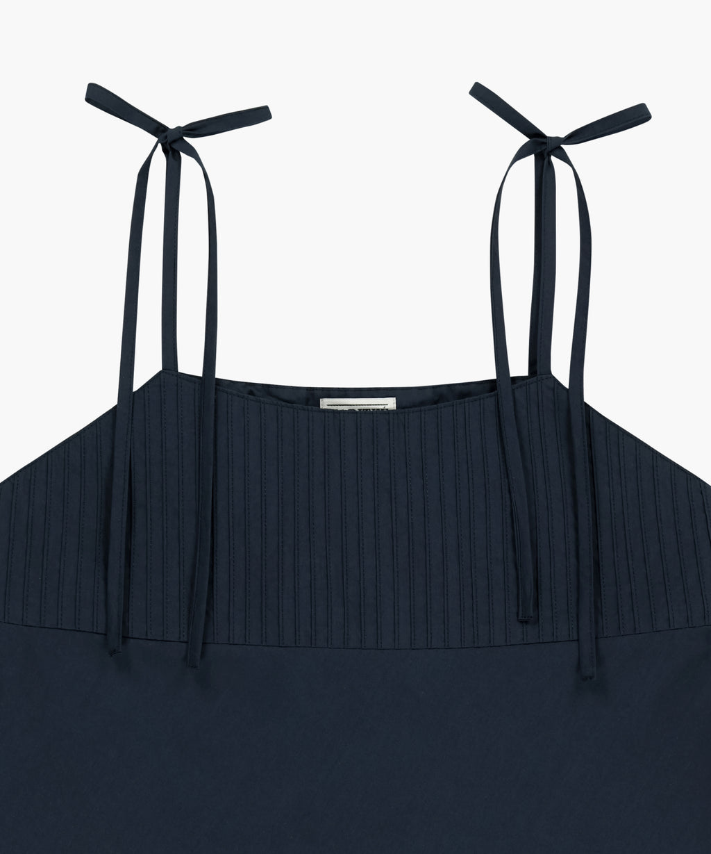 Marithe & Francois Girbaud - Pintuck Camisole Blouse (Dark Navy) product image 8 | TRAB K-Fashion Australia
