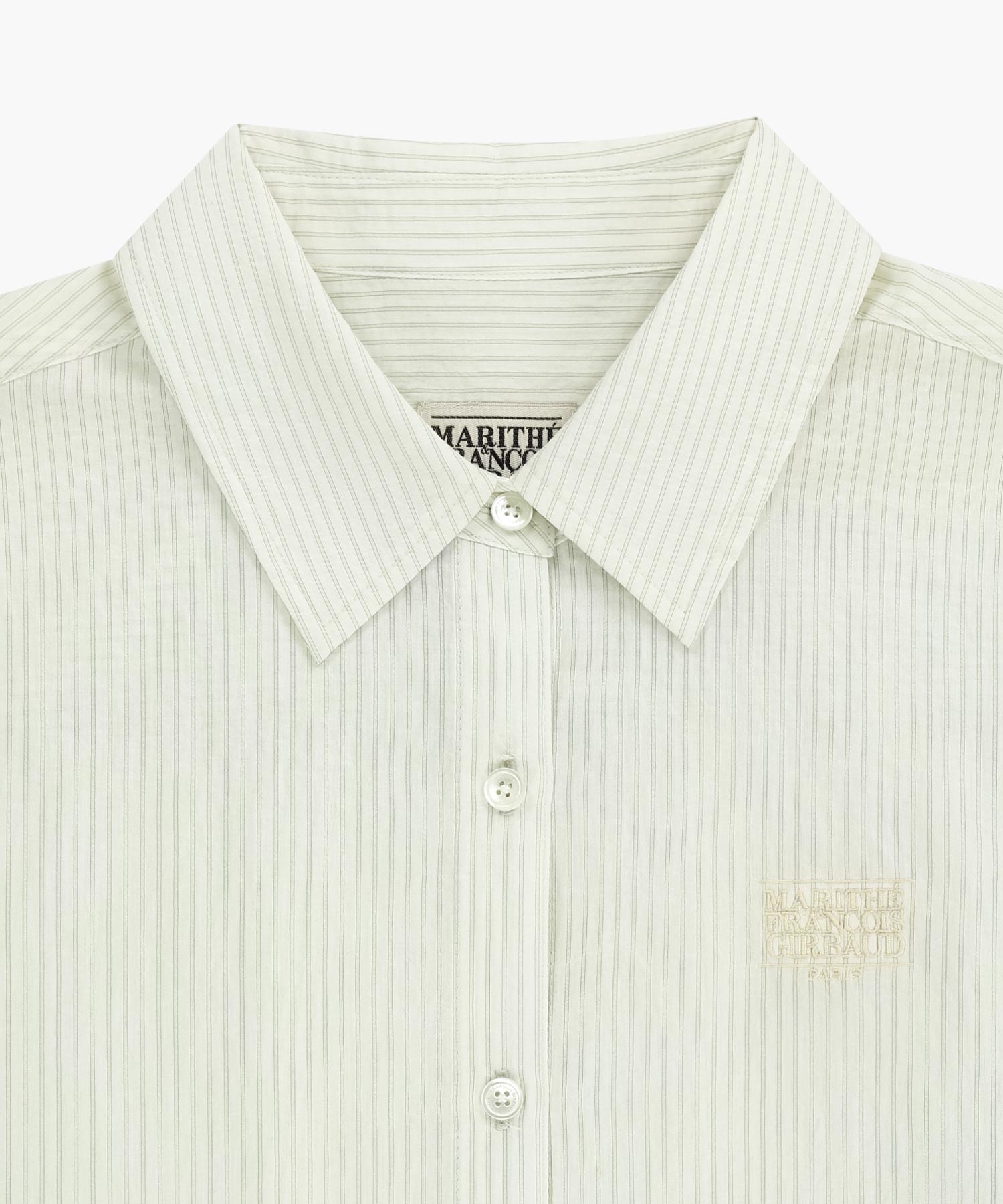 Marithe & Francois Girbaud - Pattern Sheer Shirt (Ivory) product image 12 | TRAB K-Fashion Australia
