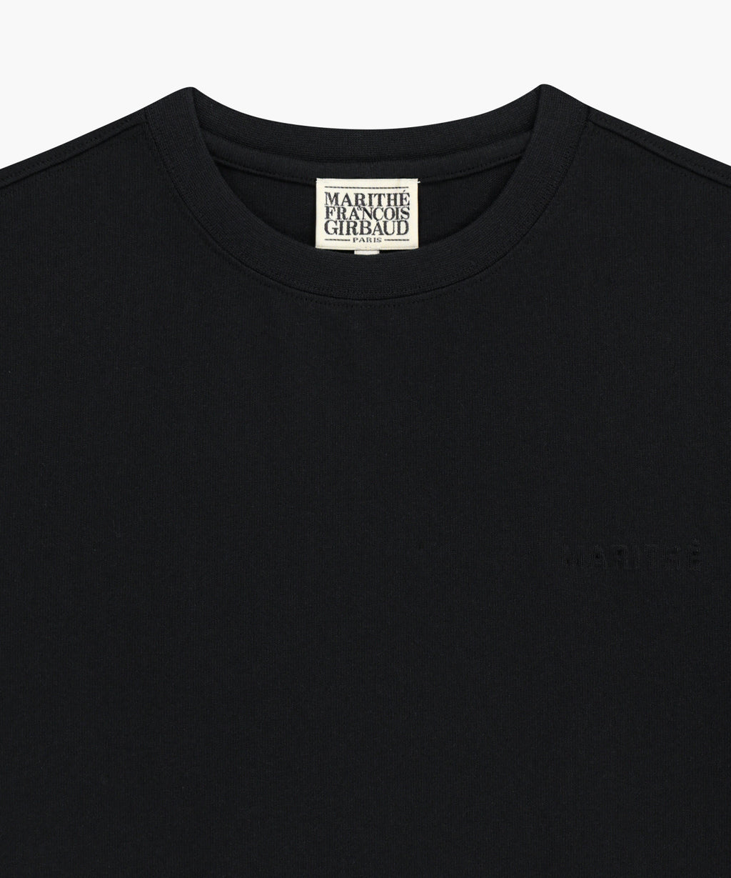 Marithe & Francois Girbaud - Embo Small Regular Logo Tee (Black) product image 8 | TRAB K-Fashion Australia