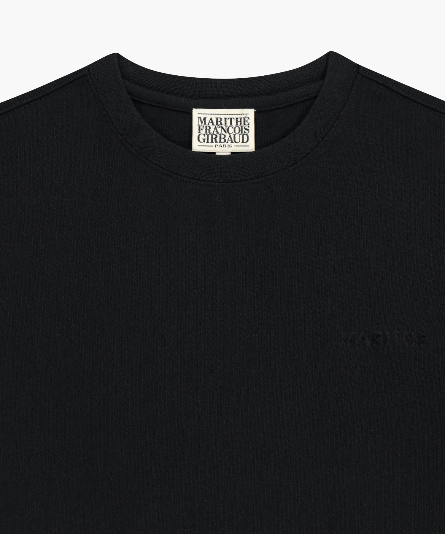 Marithe & Francois Girbaud - Embo Small Regular Logo Tee (Black) product image 8 | TRAB K-Fashion Australia