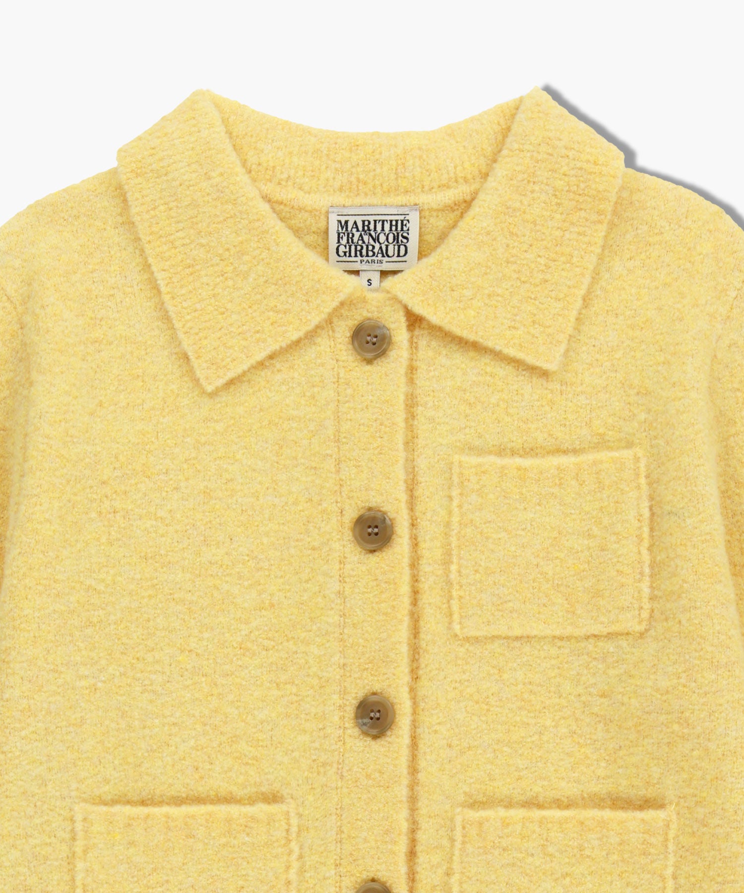 Marithe & Francois Girbaud - 3 Pocket Boucle Cardigan (Yellow) product image 8 | TRAB K-Fashion Australia