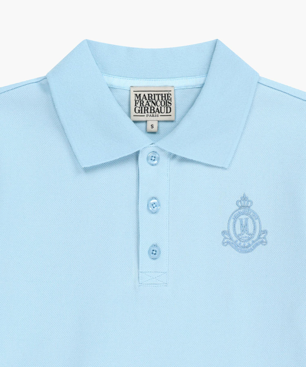 Marithe & Francois Girbaud - Emblem Pk Collar Tee (Sky Blue) product image 8 | TRAB K-Fashion Australia
