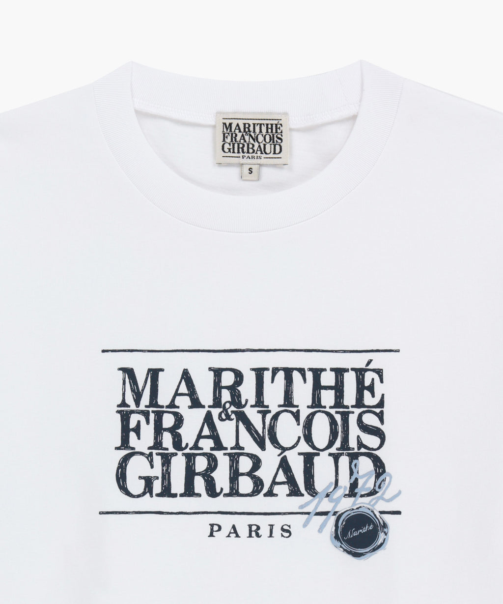 Marithe & Francois Girbaud - Stamp Classic Logo Tee (White) product image 8 | TRAB K-Fashion Australia