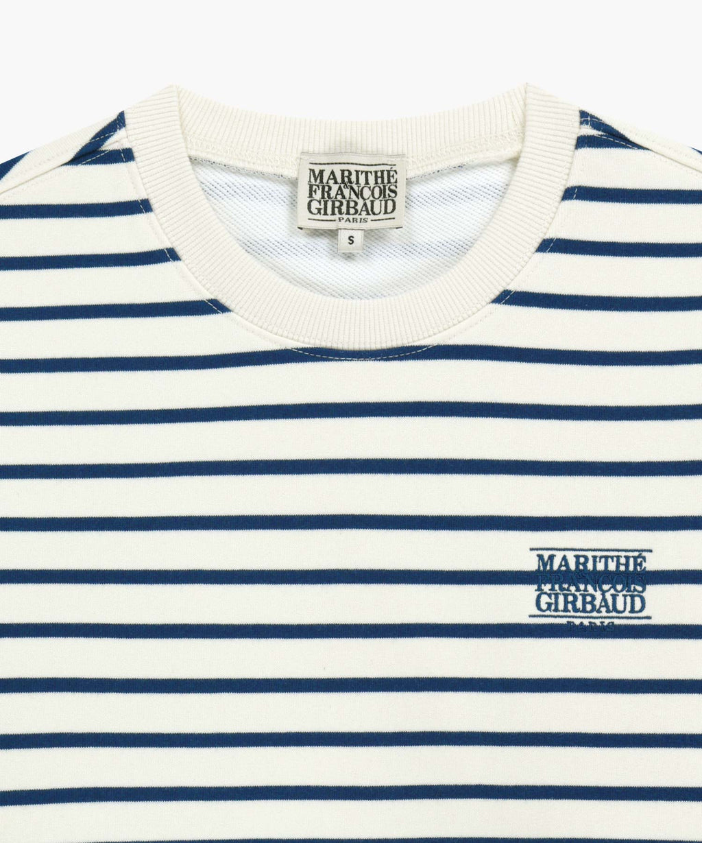 Marithe & Francois Girbaud - Small Classic Logo Stripe Sweatshirt (Ivory) product image 8 | TRAB K-Fashion Australia