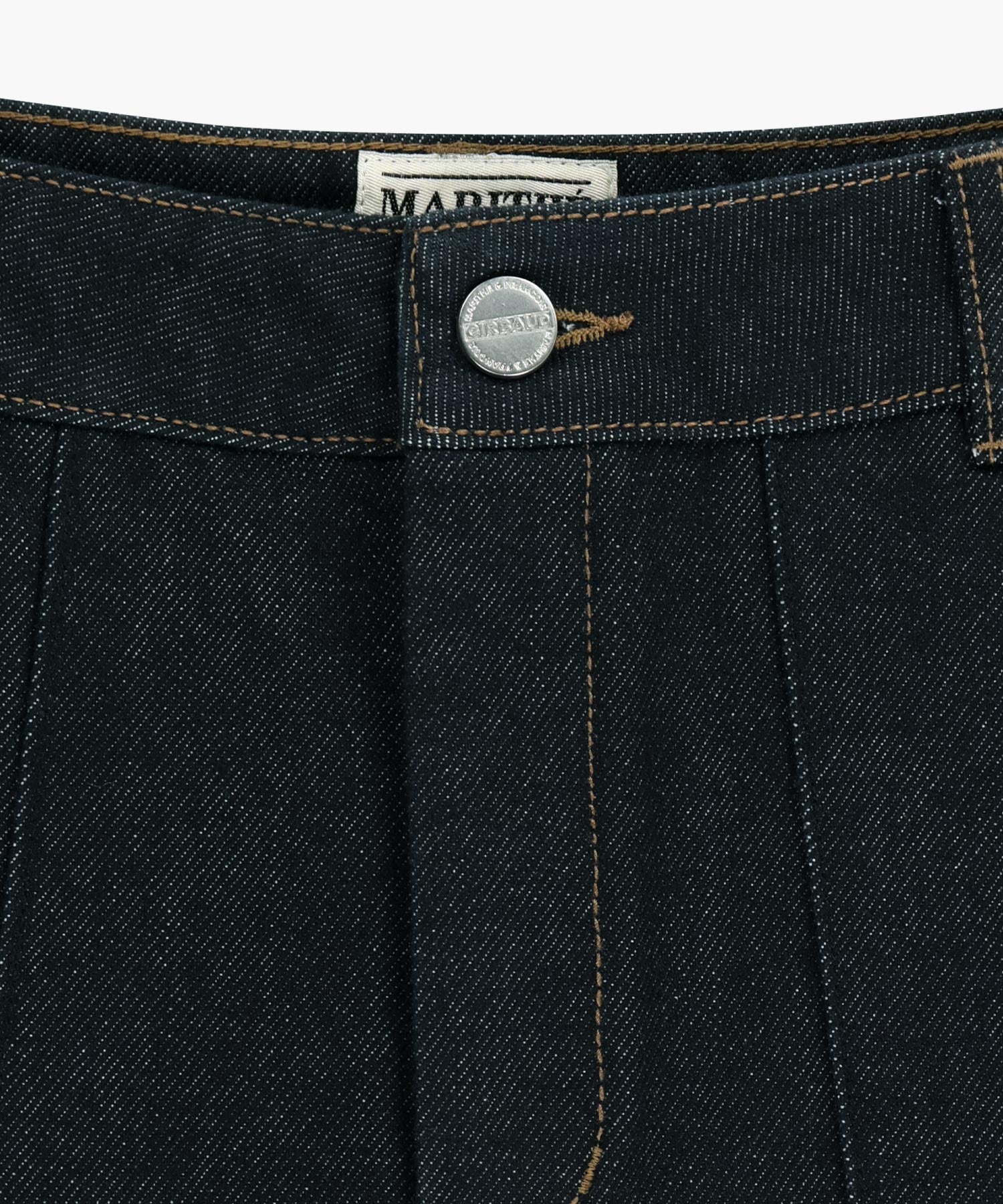 Marithe & Francois Girbaud - Denim Pleated Midi Skirt (Indigo) product image 11 | TRAB K-Fashion Australia