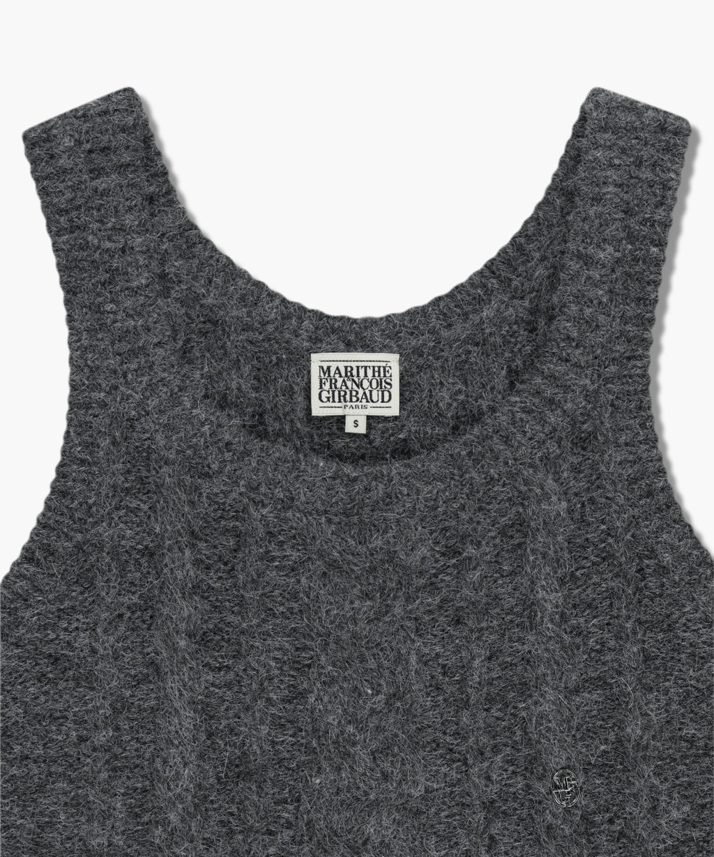Marithe & Francois Girbaud - Logo Knit Bustier (Charcoal) product image 8 | TRAB K-Fashion Australia
