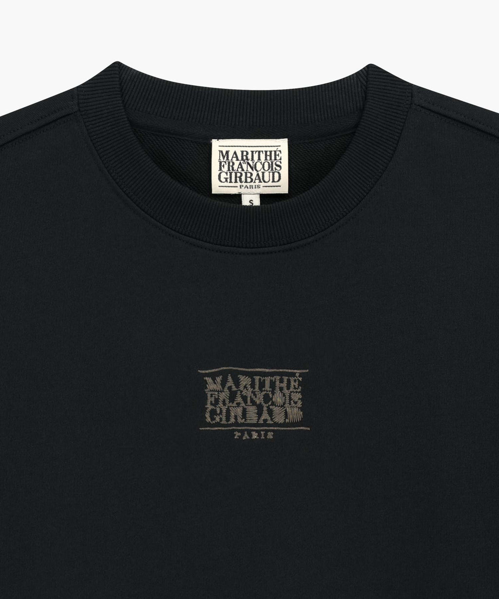 Marithe & Francois Girbaud - Drawing Classic Logo Sweatshirt (Black) product image 8 | TRAB K-Fashion Australia