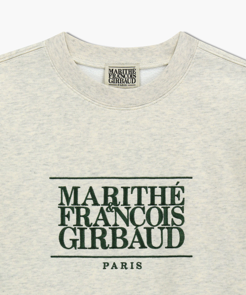 Marithe & Francois Girbaud - Classic Logo Embroidery Sweatshirt (brushed) (Oatmeal) product image 8 | TRAB K-Fashion Australia