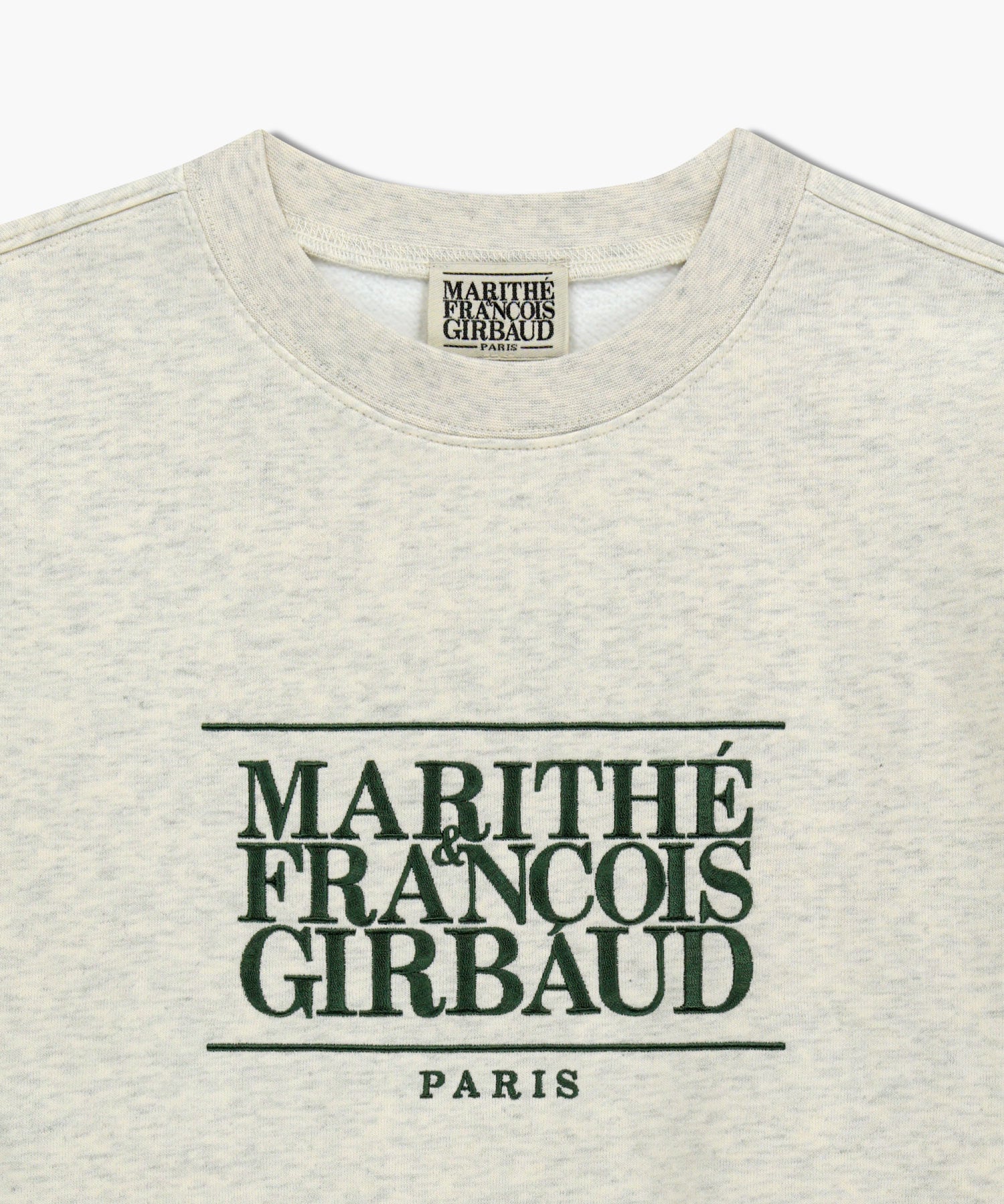 Marithe & Francois Girbaud - Classic Logo Embroidery Sweatshirt (brushed) (Oatmeal) product image 8 | TRAB K-Fashion Australia