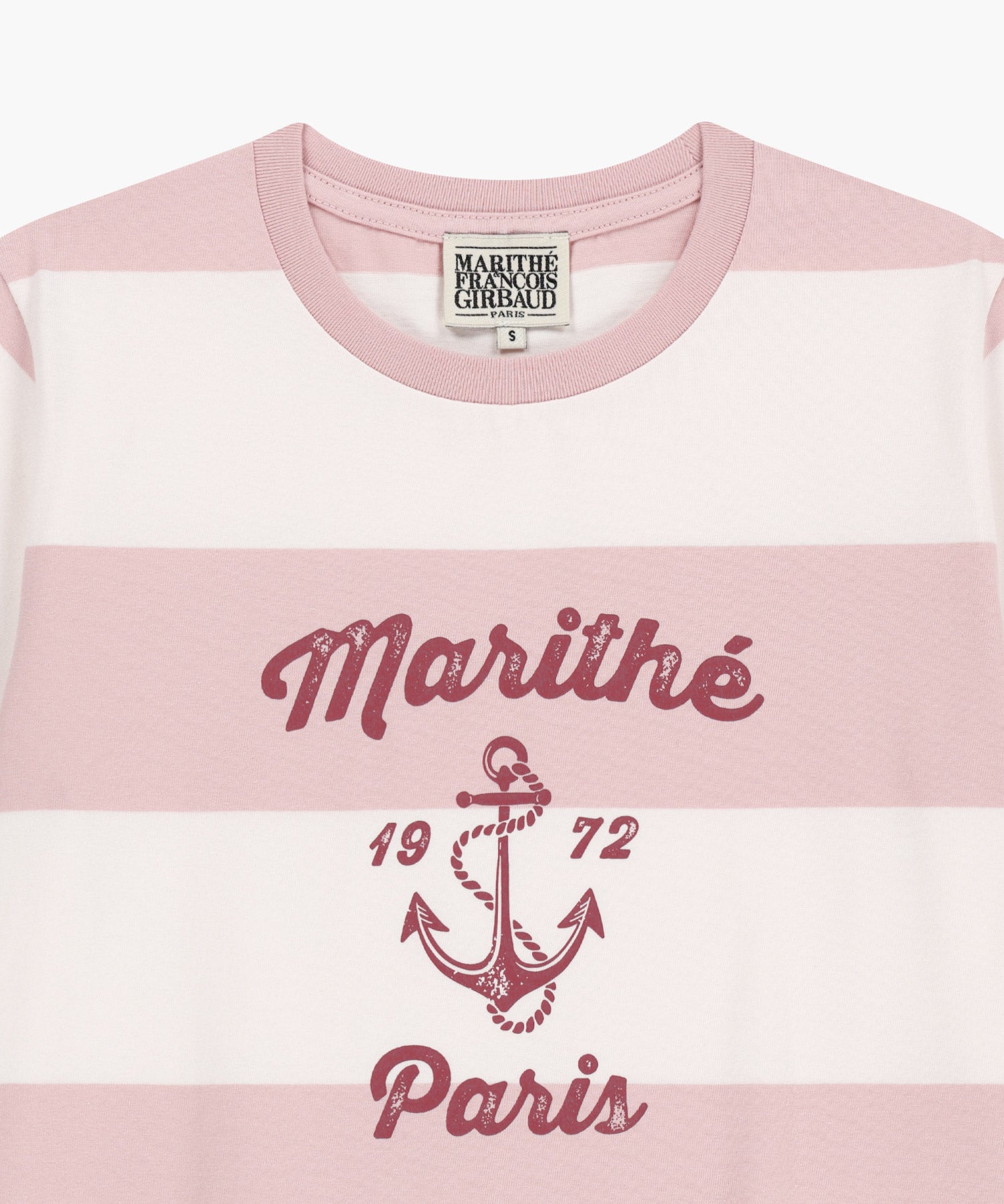 Marithe & Francois Girbaud - Marine Graphic Stripe Tee (Pink) product image 8 | TRAB K-Fashion Australia