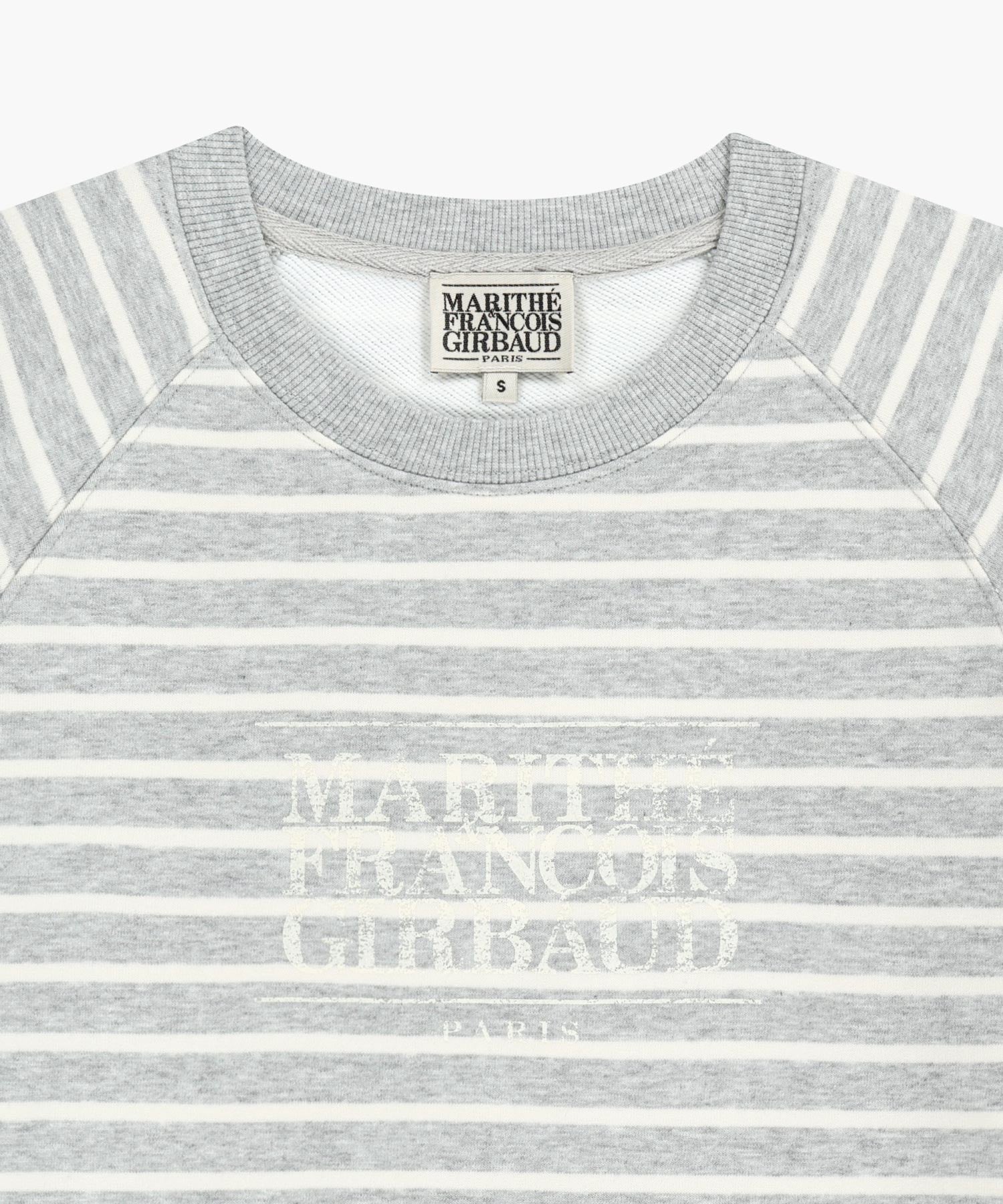 Marithe & Francois Girbaud - Vintage Classic Logo Half Sweatshirt (Melange Gray) product image 8 | TRAB K-Fashion Australia