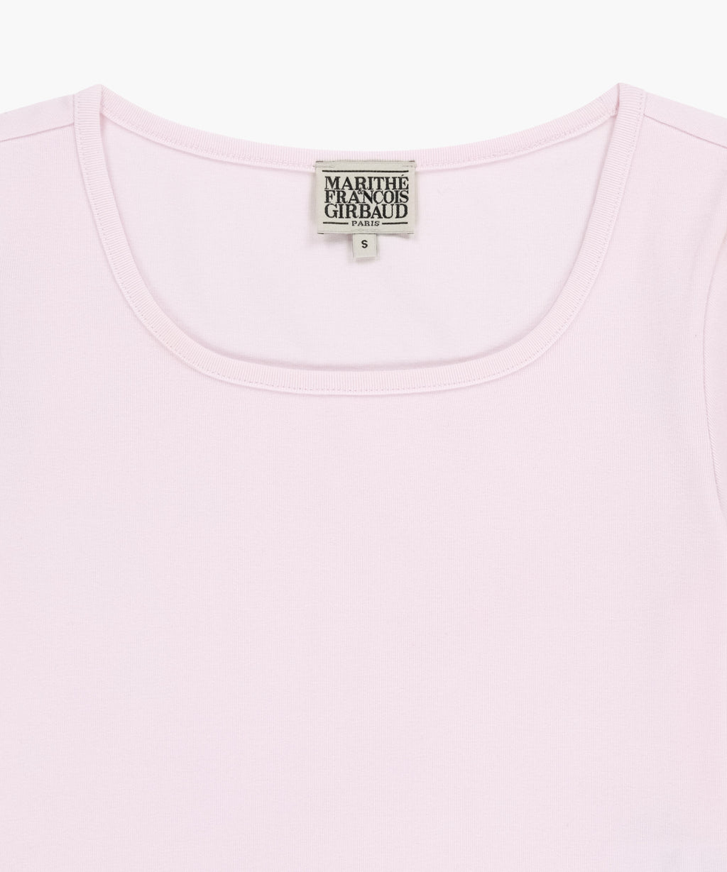 Marithe & Francois Girbaud - Basic Crop Tee (Light Pink) product image 8 | TRAB K-Fashion Australia