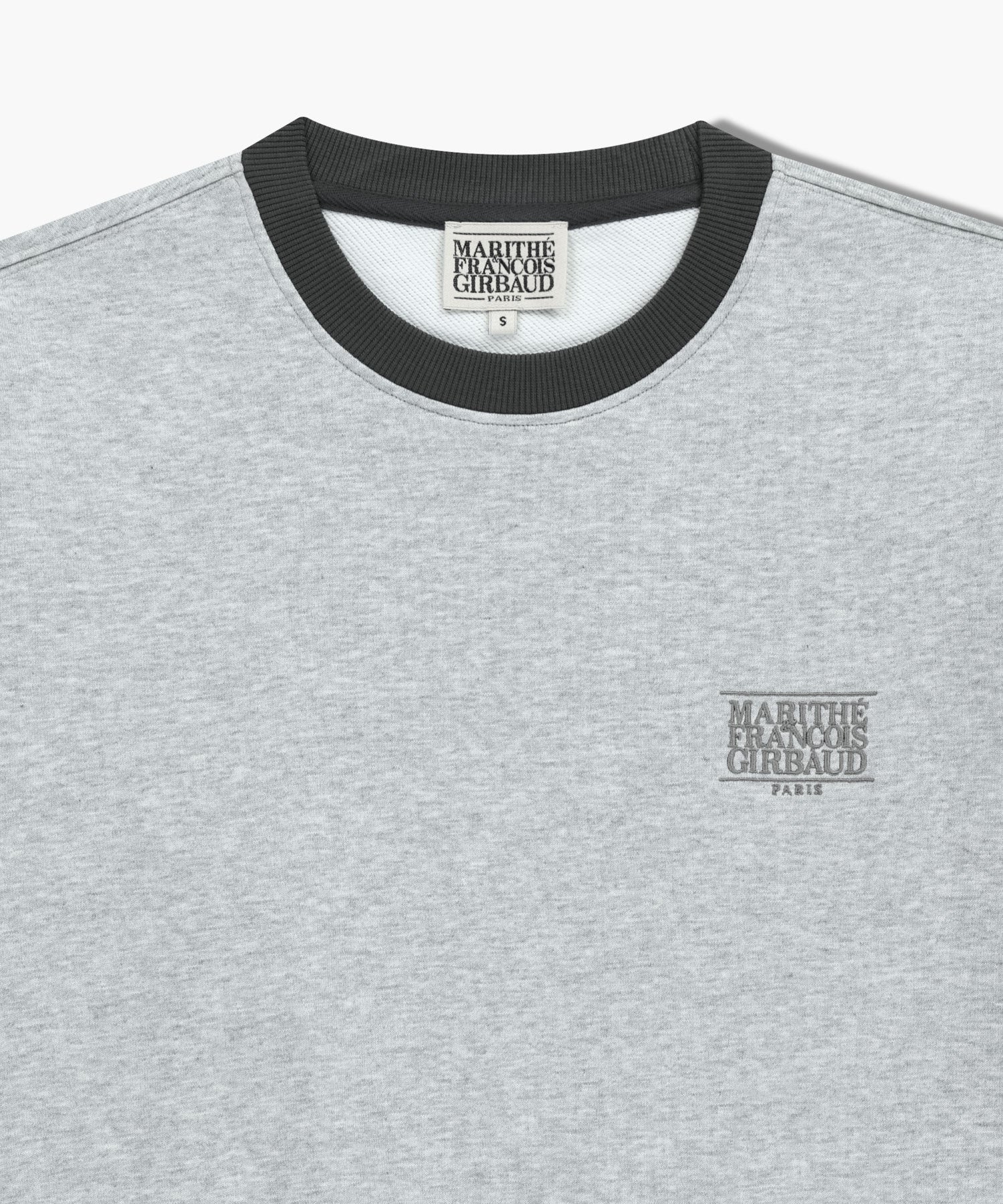 Marithe & Francois Girbaud - Classic Logo Side Color Block Sweatshirt (Heather Gray) product image 8 | TRAB K-Fashion Australia