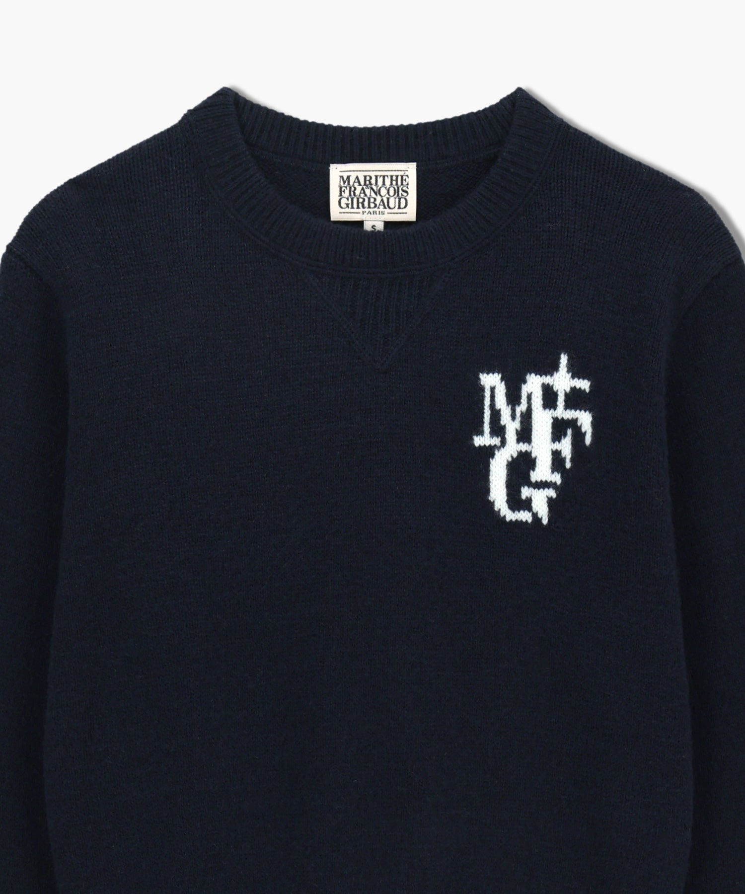Marithe & Francois Girbaud - Marithe Sport W M+fg Logo Crop Pullover (Navy) product image 8 | TRAB K-Fashion Australia
