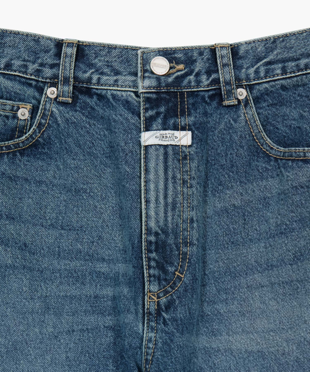 Marithe & Francois Girbaud - Relaxed Fit Boots-cut Denim Pants (Blue) product image 8 | TRAB K-Fashion Australia
