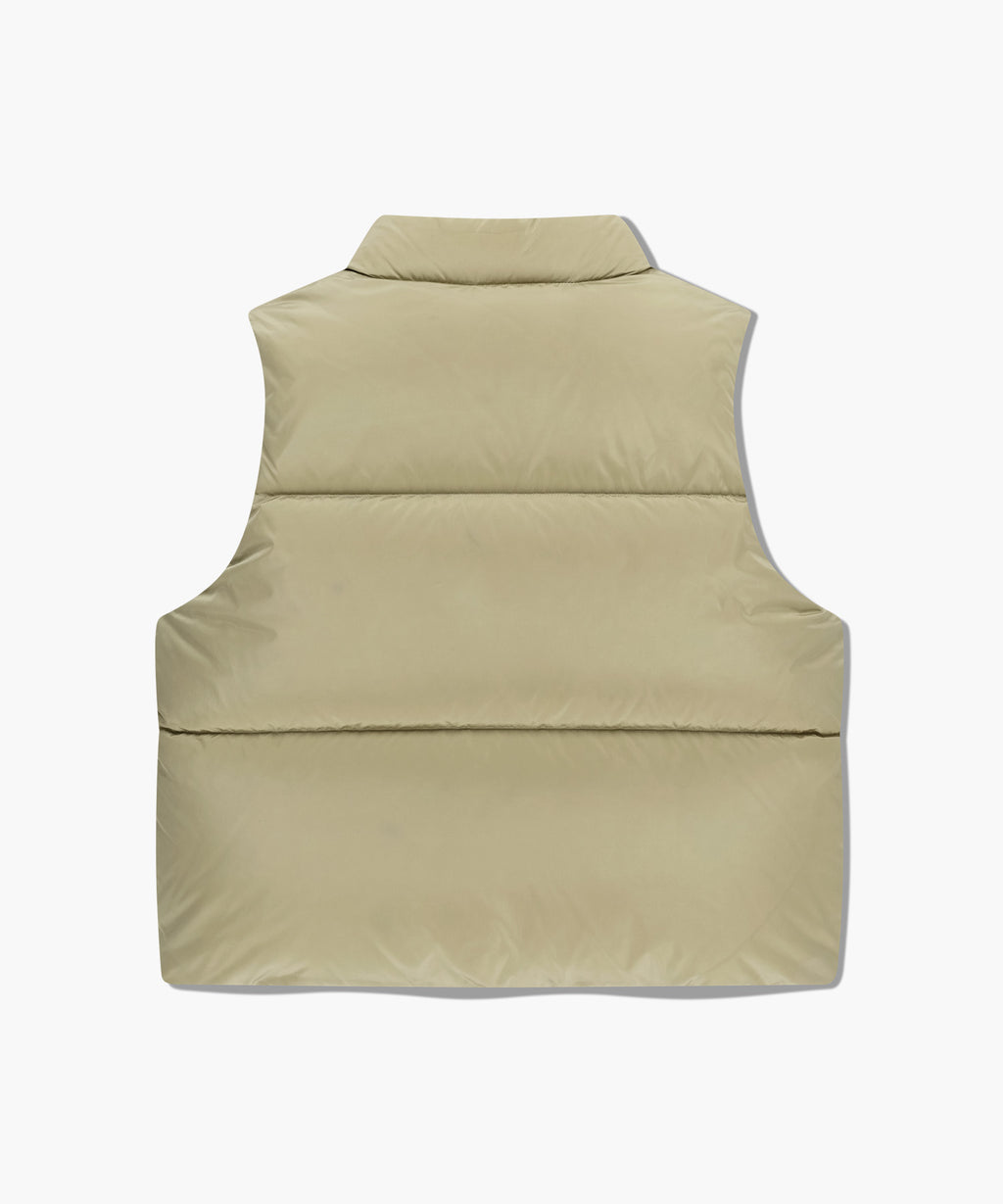 Marithe & Francois Girbaud - Classic Logo Down Vest (Beige) product image 8 | TRAB K-Fashion Australia