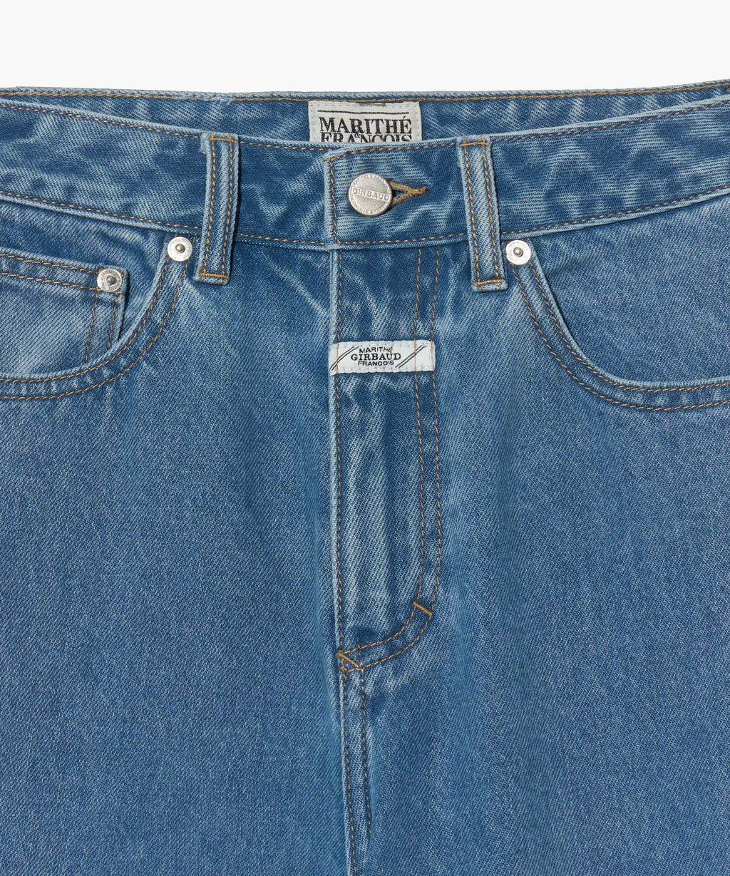 Marithe & Francois Girbaud - Long Bermuda Denim Pants (Light Blue) product image 8 | TRAB K-Fashion Australia