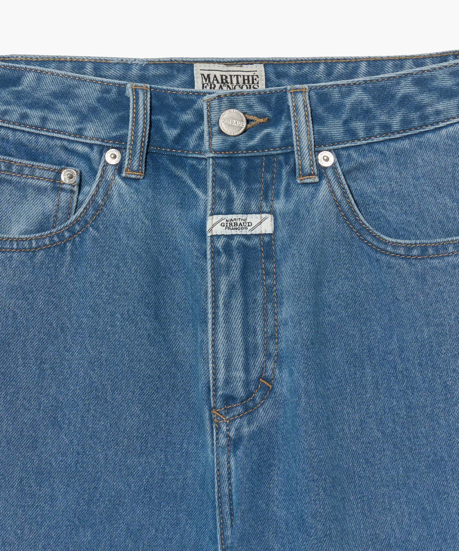 Marithe & Francois Girbaud - Long Bermuda Denim Pants (Light Blue) product image 8 | TRAB K-Fashion Australia