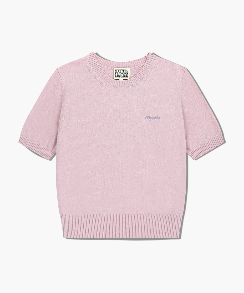 Marithe & Francois Girbaud - Half Knit Round Neck Cardigan Set Up (Pink) product image 8 | TRAB K-Fashion Australia