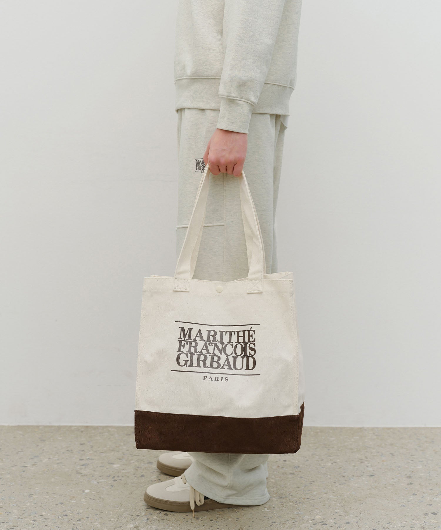 Marithe & Francois Girbaud - Classic Logo Big Shopper Bag (Natural) product image 8 | TRAB K-Fashion Australia