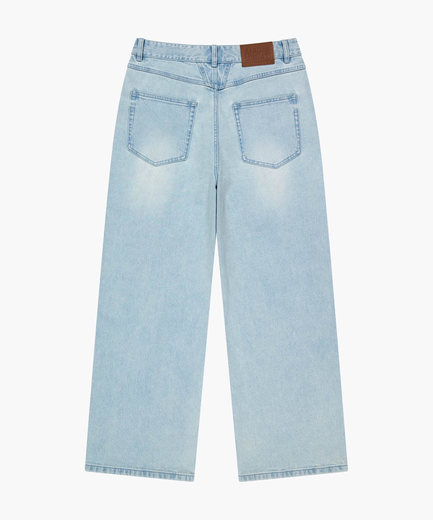 Marithe & Francois Girbaud - New M Low-waist Tuck Wide Denim Pants (Light Blue) product image 7 | TRAB K-Fashion Australia