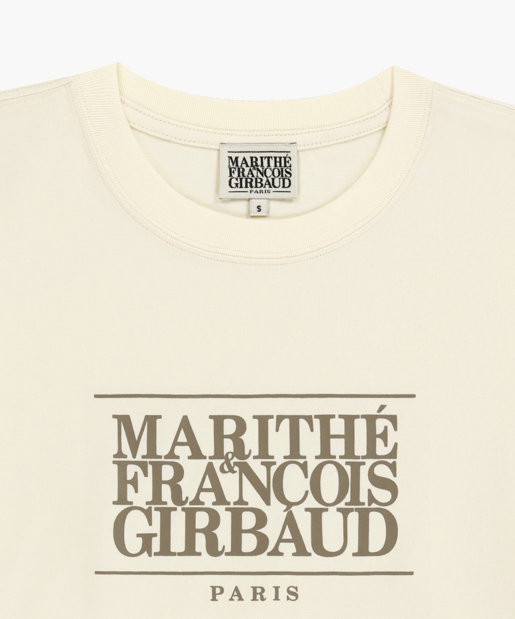Marithe & Francois Girbaud - Classic Logo Tee (Cream) product image 8 | TRAB K-Fashion Australia