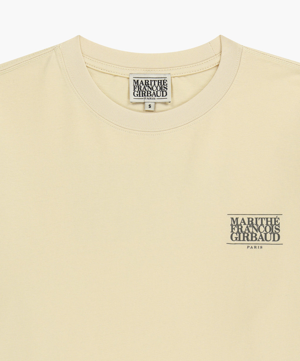 Marithe & Francois Girbaud - Back Classic Logo Long Sleeve Tee (Butter) product image 8 | TRAB K-Fashion Australia