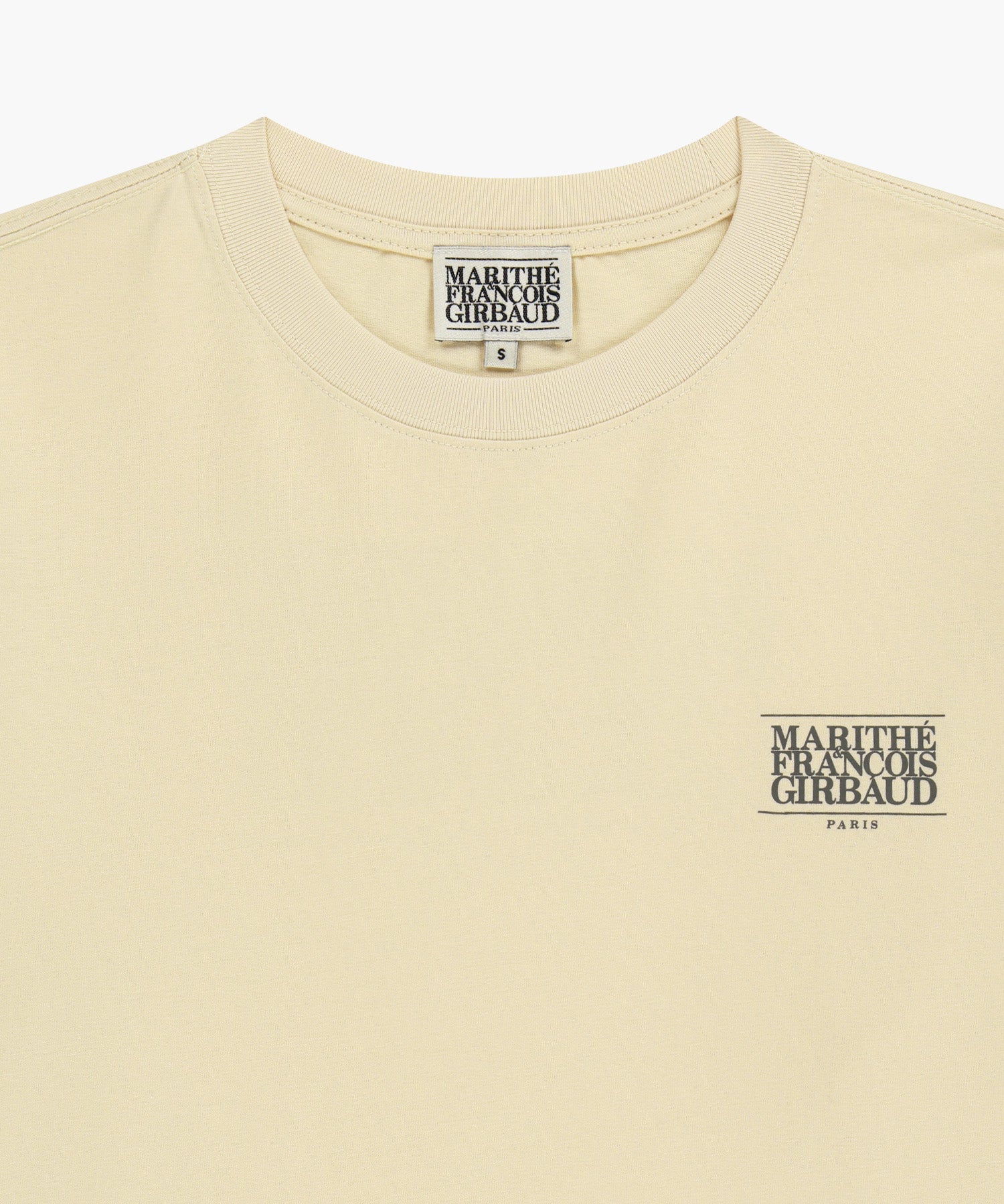Marithe & Francois Girbaud - Back Classic Logo Long Sleeve Tee (Butter) product image 8 | TRAB K-Fashion Australia