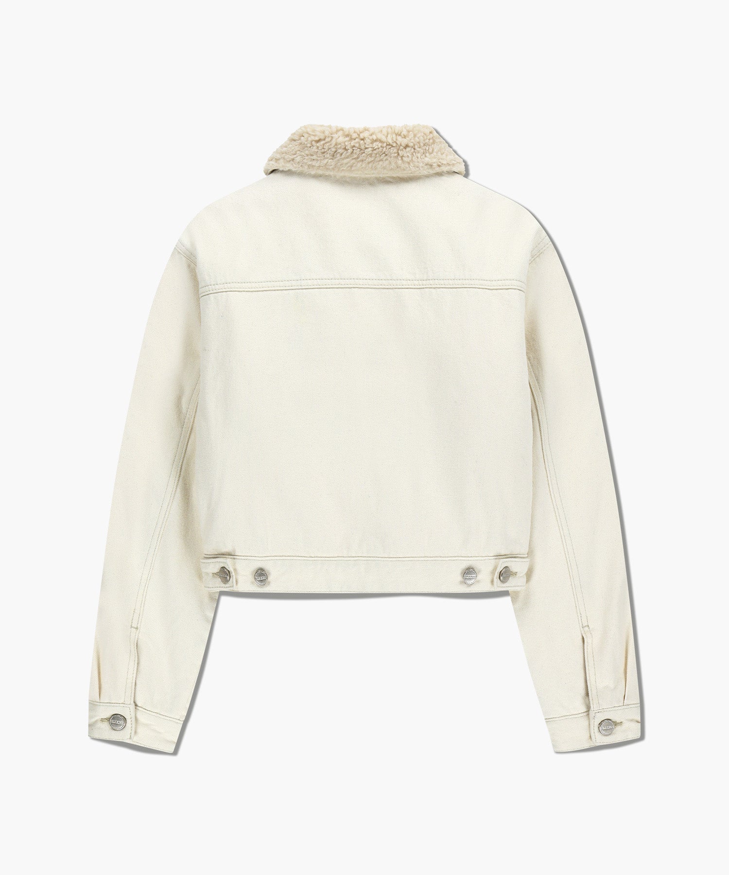 Marithe & Francois Girbaud - Crop Shearling Denim Jacket (Ecru) product image 8 | TRAB K-Fashion Australia
