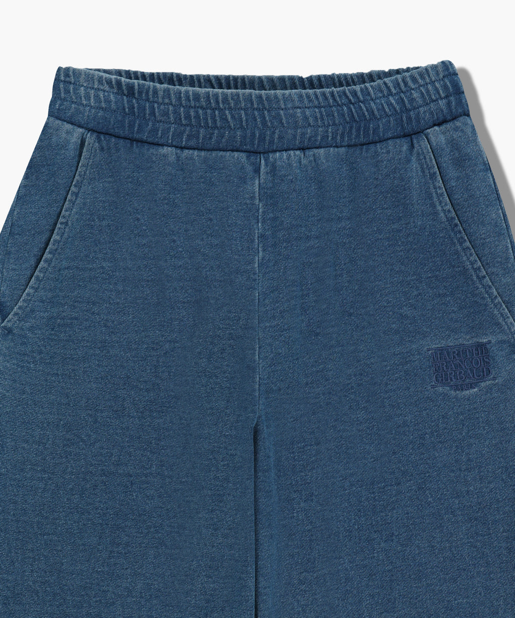 Marithe & Francois Girbaud - Embroidery Classic Logo Sweat Pants (Blue) product image 8 | TRAB K-Fashion Australia