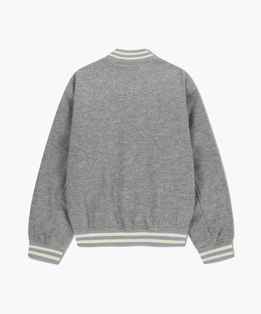Marithe & Francois Girbaud - Wool Varsity Jacket (Heather Gray) product image 8 | TRAB K-Fashion Australia