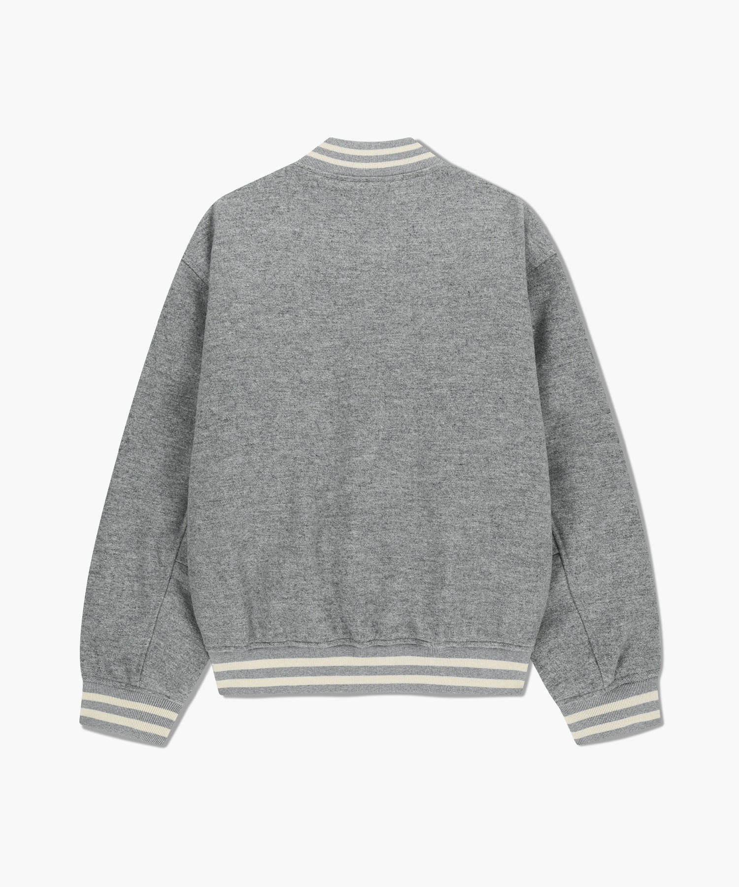 Marithe & Francois Girbaud - Wool Varsity Jacket (Heather Gray) product image 8 | TRAB K-Fashion Australia