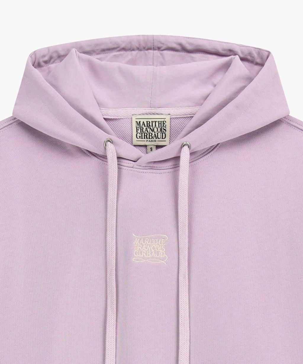 Marithe & Francois Girbaud - Drawing Classic Logo Crop Hoodie (Lavender) product image 8 | TRAB K-Fashion Australia