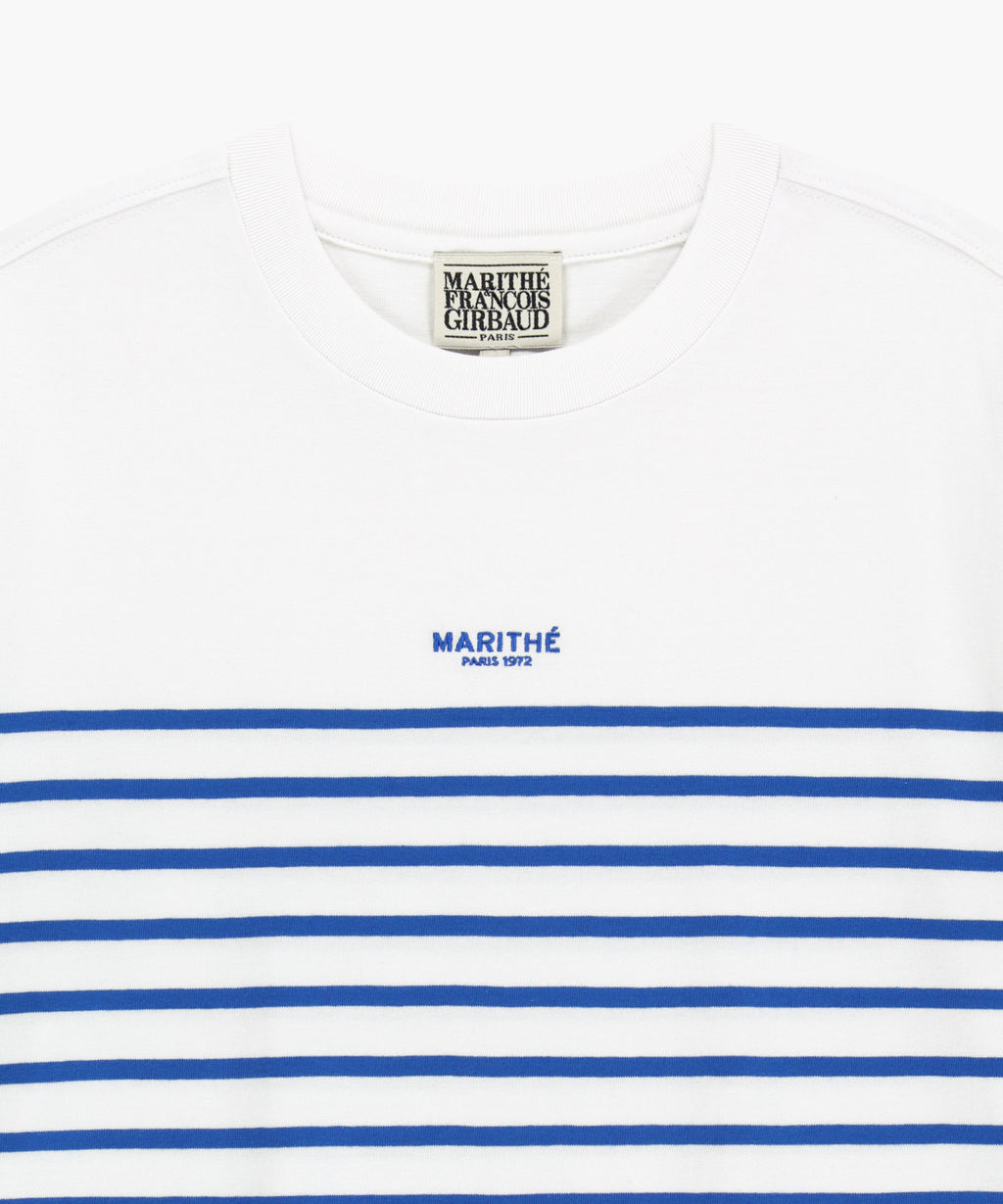 Marithe & Francois Girbaud - Block Stripe Tee (Blue) product image 8 | TRAB K-Fashion Australia