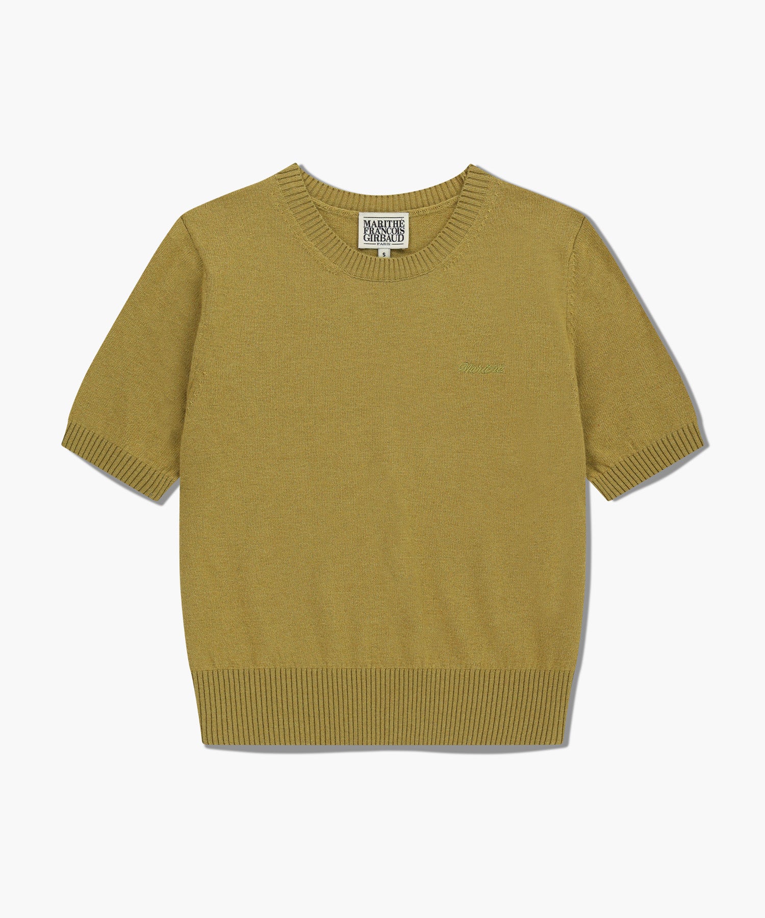 Marithe & Francois Girbaud - Half Knit Round Neck Cardigan Set Up (Olive) product image 8 | TRAB K-Fashion Australia