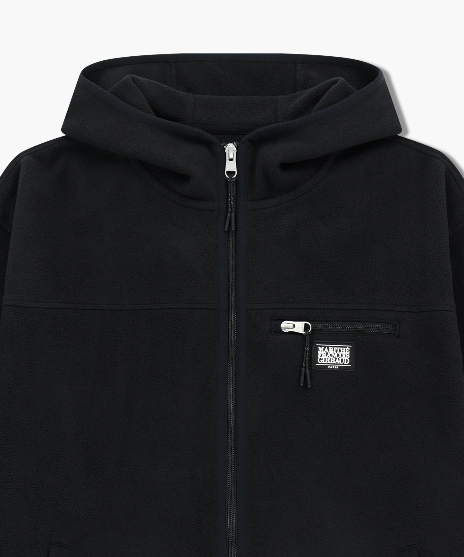 Marithe & Francois Girbaud - Marithe Sport Fleece Hood Zip-up Jacket (Black) product image 8 | TRAB K-Fashion Australia