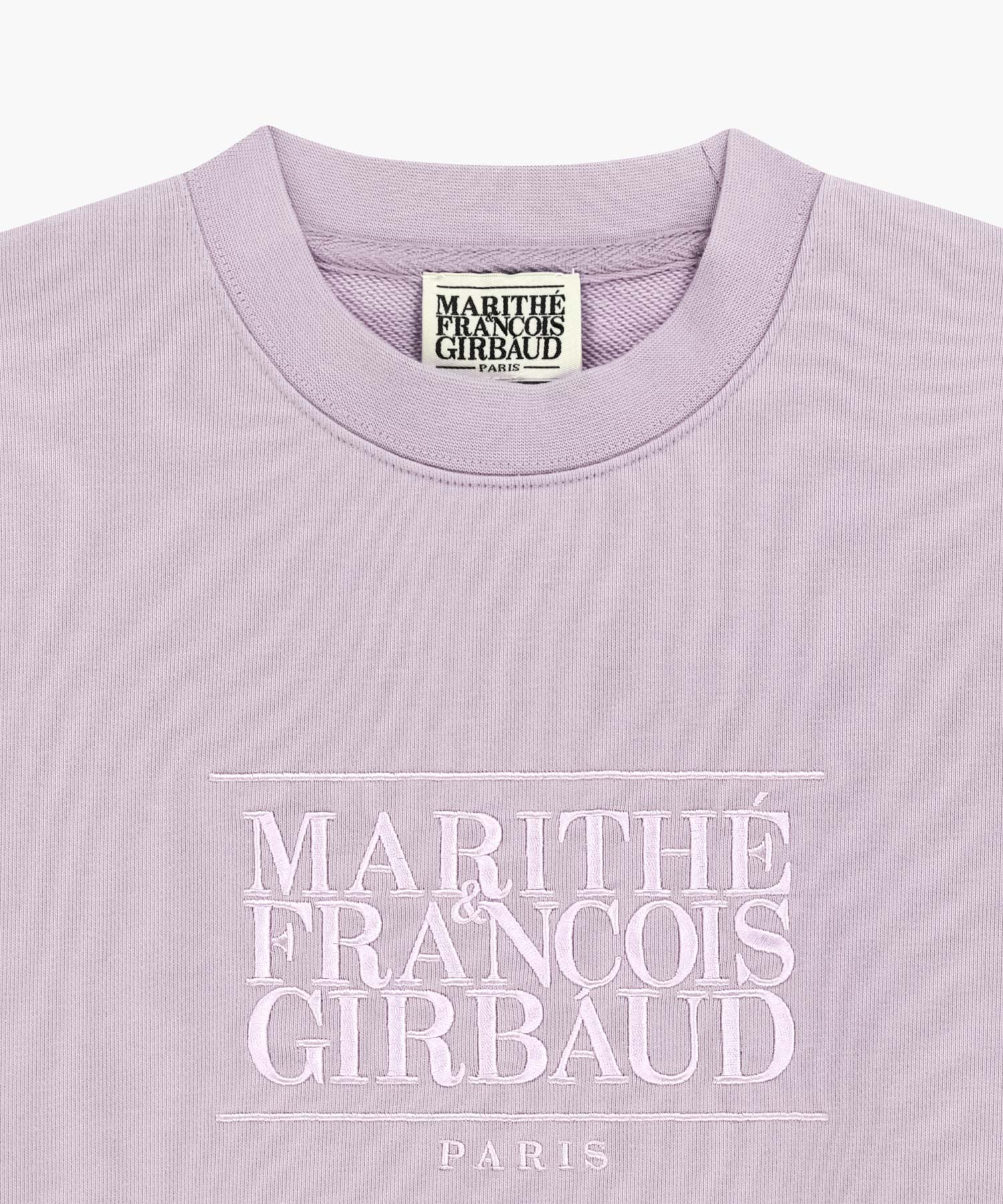 Marithe & Francois Girbaud - Classic Logo Crop Sweatshirt (Lavender) product image 8 | TRAB K-Fashion Australia