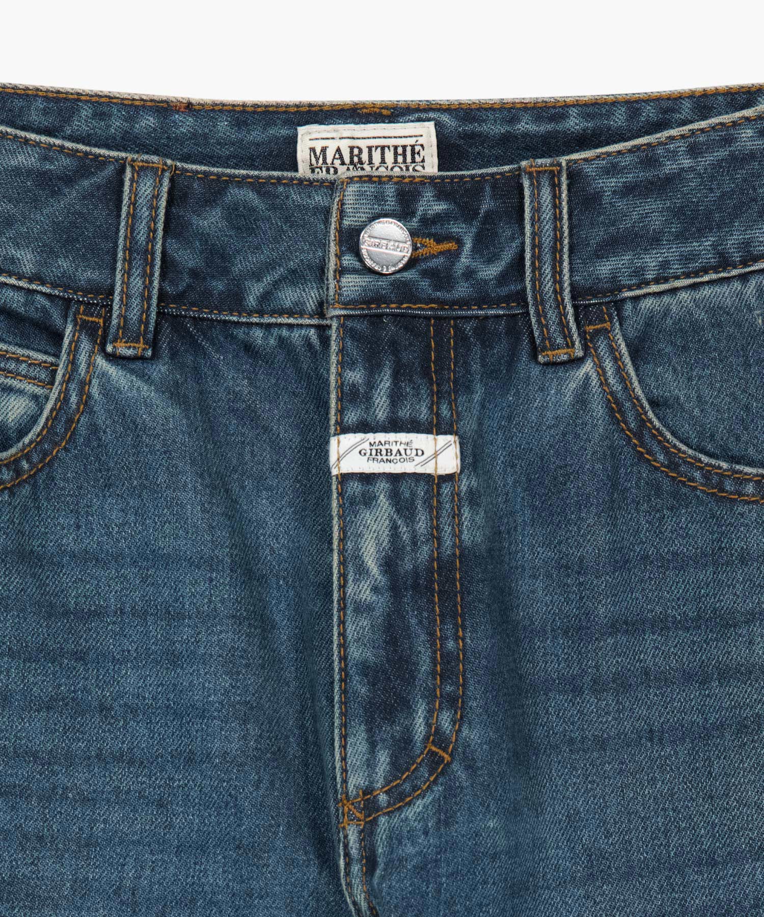 Marithe & Francois Girbaud - Slim Straight Denim Pants (Dark Blue) product image 8 | TRAB K-Fashion Australia