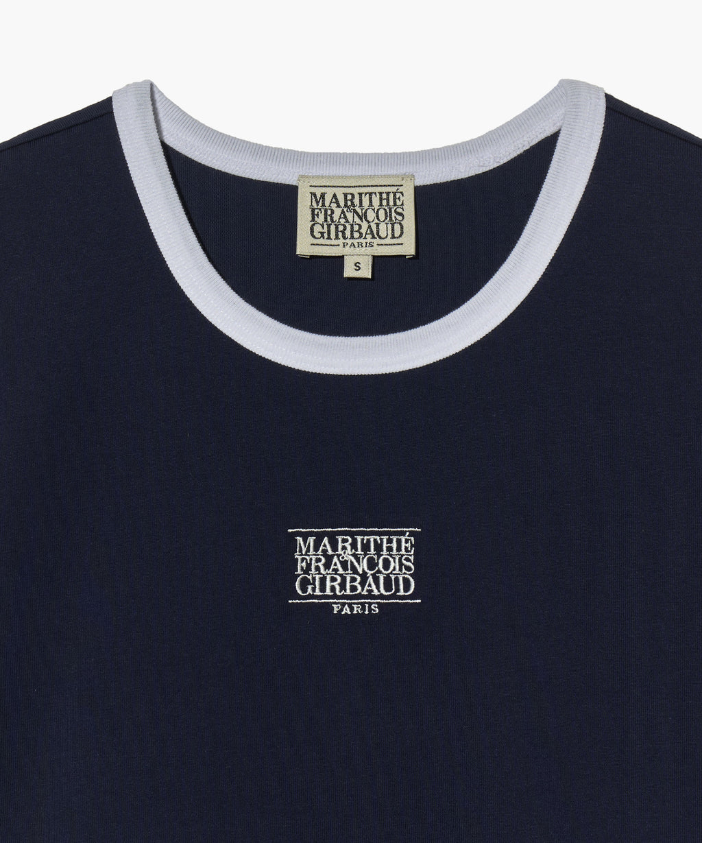 Marithe & Francois Girbaud - Classic Logo Ringer Tee (Navy) product image 8 | TRAB K-Fashion Australia